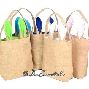 Easter Jute Burlap Basket/Totes